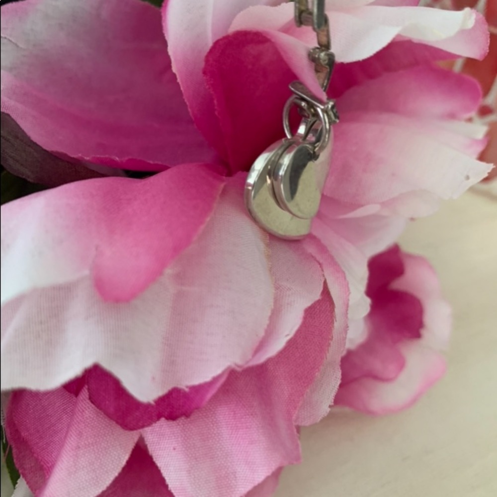 .925 Sterling Silver Double Heart 💕 Pendant - Picture 8 of 9